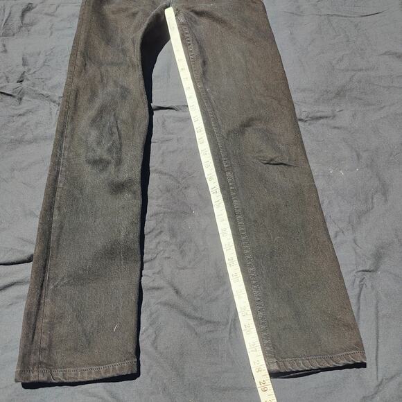 Reformation Liza‎ High Rise Straight Jeans Womens 23 Black Preppy Zip Fly - Picture 4 of 9